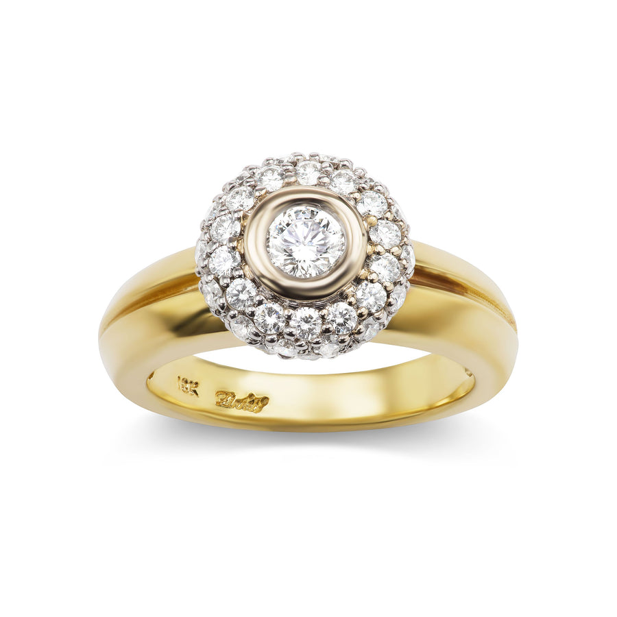 Unique Moissanite Diamond Engagement Ring, Bridal Ring - Shraddha Shree Gems