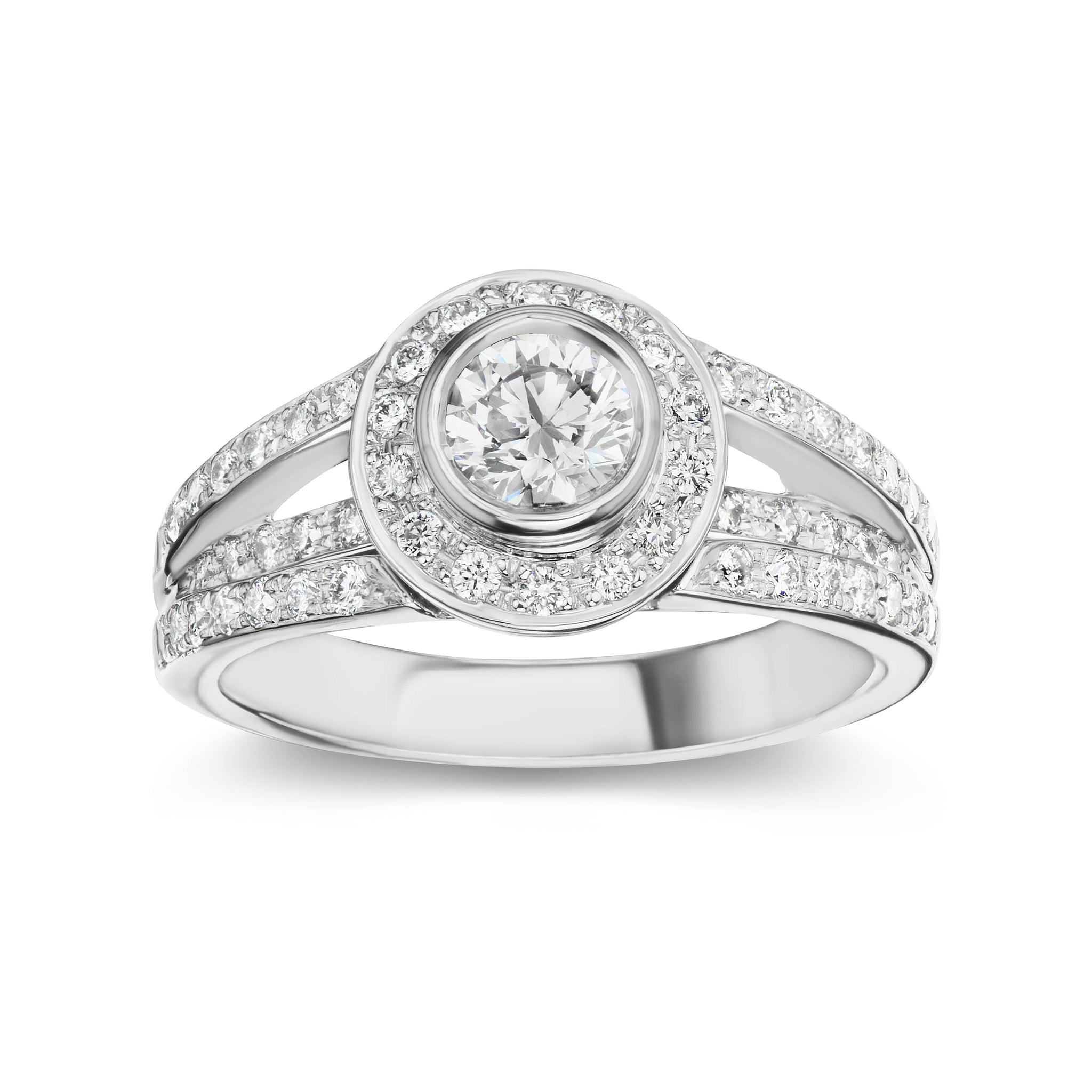Fancy Halo Pavé All Over Diamonds Engagement or Anniversary  display picture 1